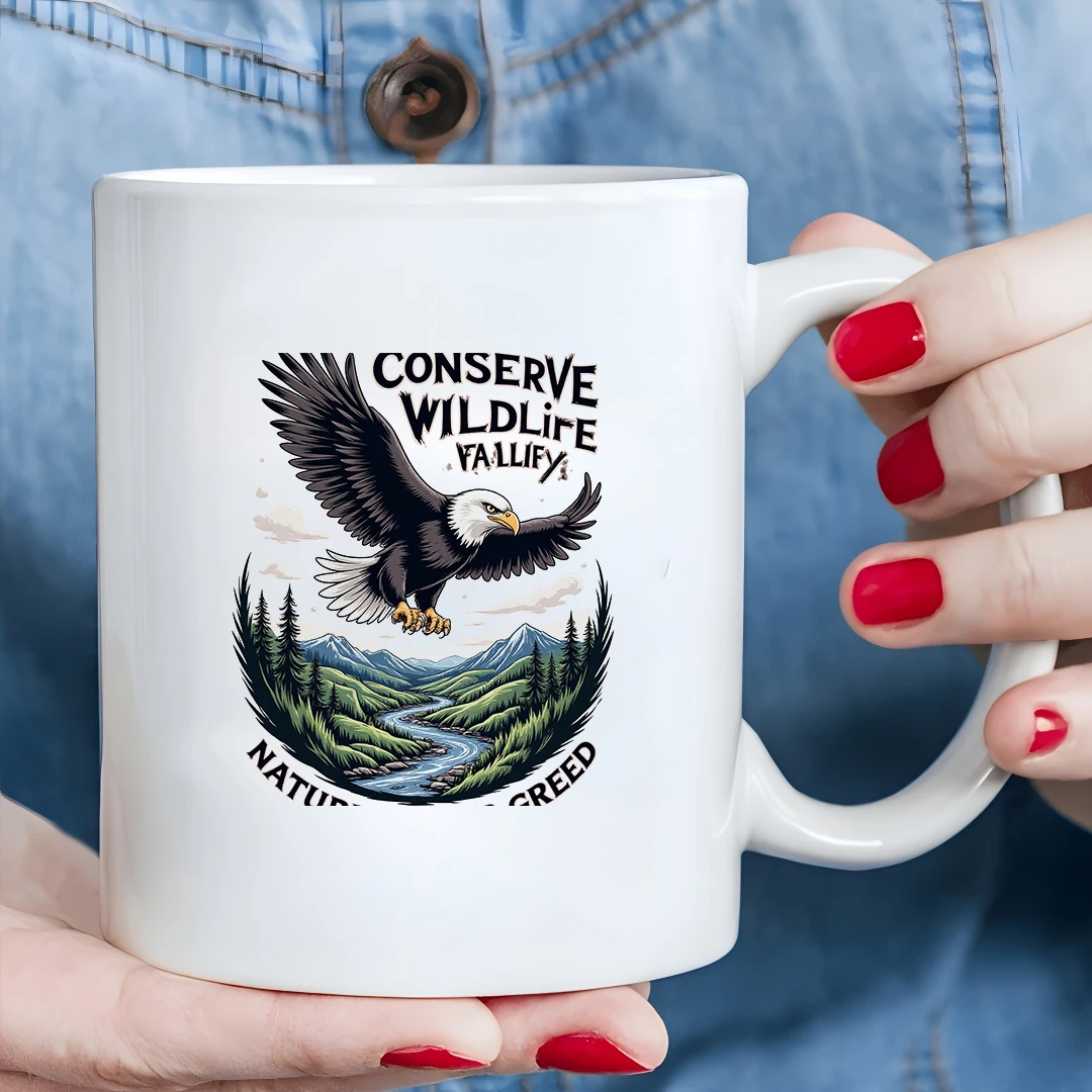 11oz Eco-friendly Cartoon Eagle Cup for Wildlife Protection Perfect Christmas Cup for Home and Office
11oz Eco-friendly Cartoon Eagle Cup for Wildlife Protection Perfect Christmas Cup for Home and Office