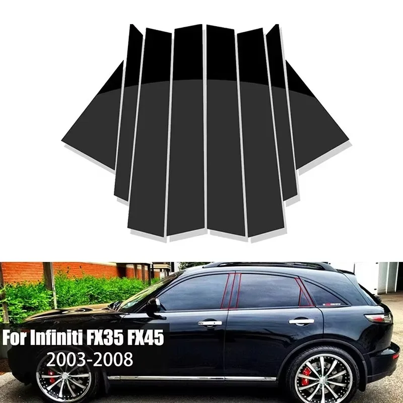 8Pcs Glossy Black Window Door Column B C Pillar Post Cover Trim For Infiniti FX35 FX45 2003 2004 2005-2008 Auto Sticker Styling
8Pcs Glossy Black Window Door Column B C Pillar Post Cover Trim For Infiniti FX35 FX45 2003 2004 2005-2008 Auto Sticker Styling