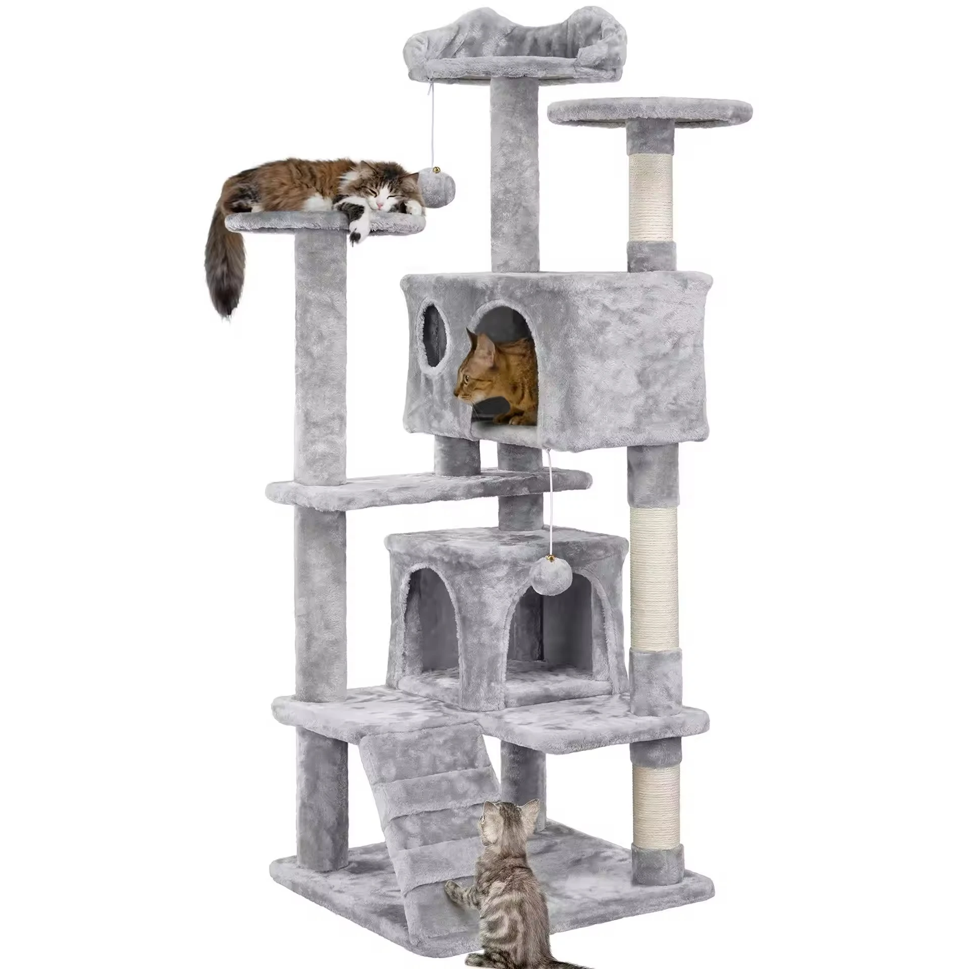 Fashion Luxury Cat Climbing Tree Tower for Large Heavy Cats with Climbing Ramp Plush Cozy Pet Bed Indoor Play Rest
Fashion Luxury Cat Climbing Tree Tower for Large Heavy Cats with Climbing Ramp Plush Cozy Pet Bed Indoor Play Rest