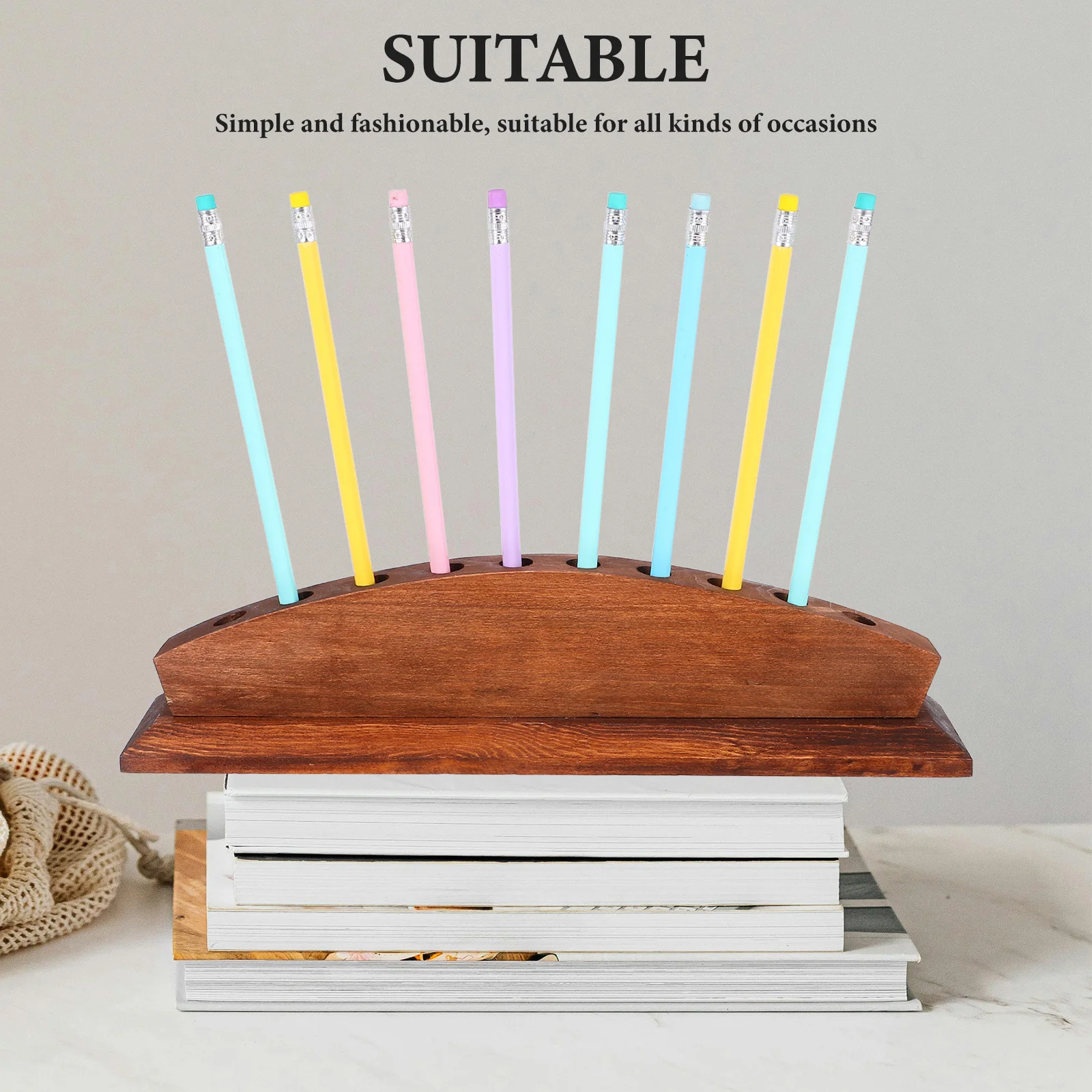 10Slot Wooden Holder Rack Desk Pencil Holder Desk Pencil Storage Makeup Brush ganizer Stylish Office Home
10Slot Wooden Holder Rack Desk Pencil Holder Desk Pencil Storage Makeup Brush ganizer Stylish Office Home