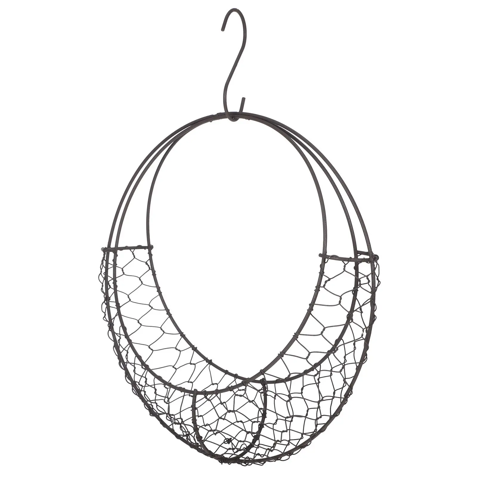 Moon Shape Iron Wire Wreath Metal Basket Hanging Succulent Planter Pot Holder for Indoor Outdoor Garden Home Decoration
Moon Shape Iron Wire Wreath Metal Basket Hanging Succulent Planter Pot Holder for Indoor Outdoor Garden Home Decoration