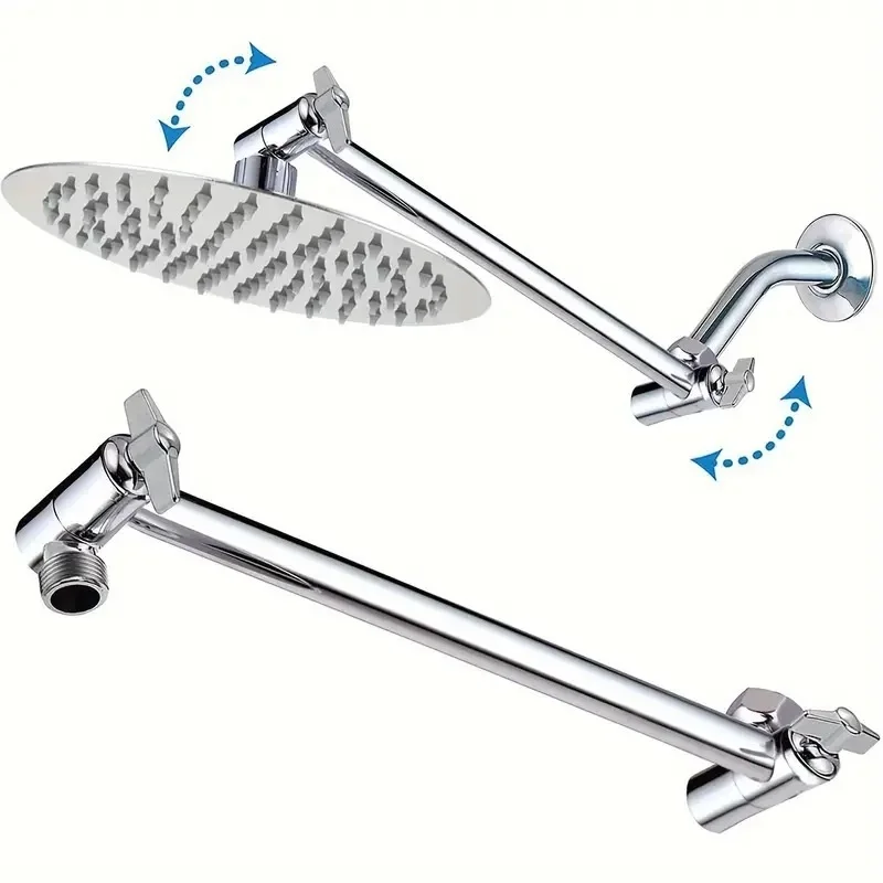ABS Adjustable Shower Arm Universal Connection Adjust Angle to Upgrade Shower 11Inch Anti-leak Shower Extension Arm
ABS Adjustable Shower Arm Universal Connection Adjust Angle to Upgrade Shower 11Inch Anti-leak Shower Extension Arm