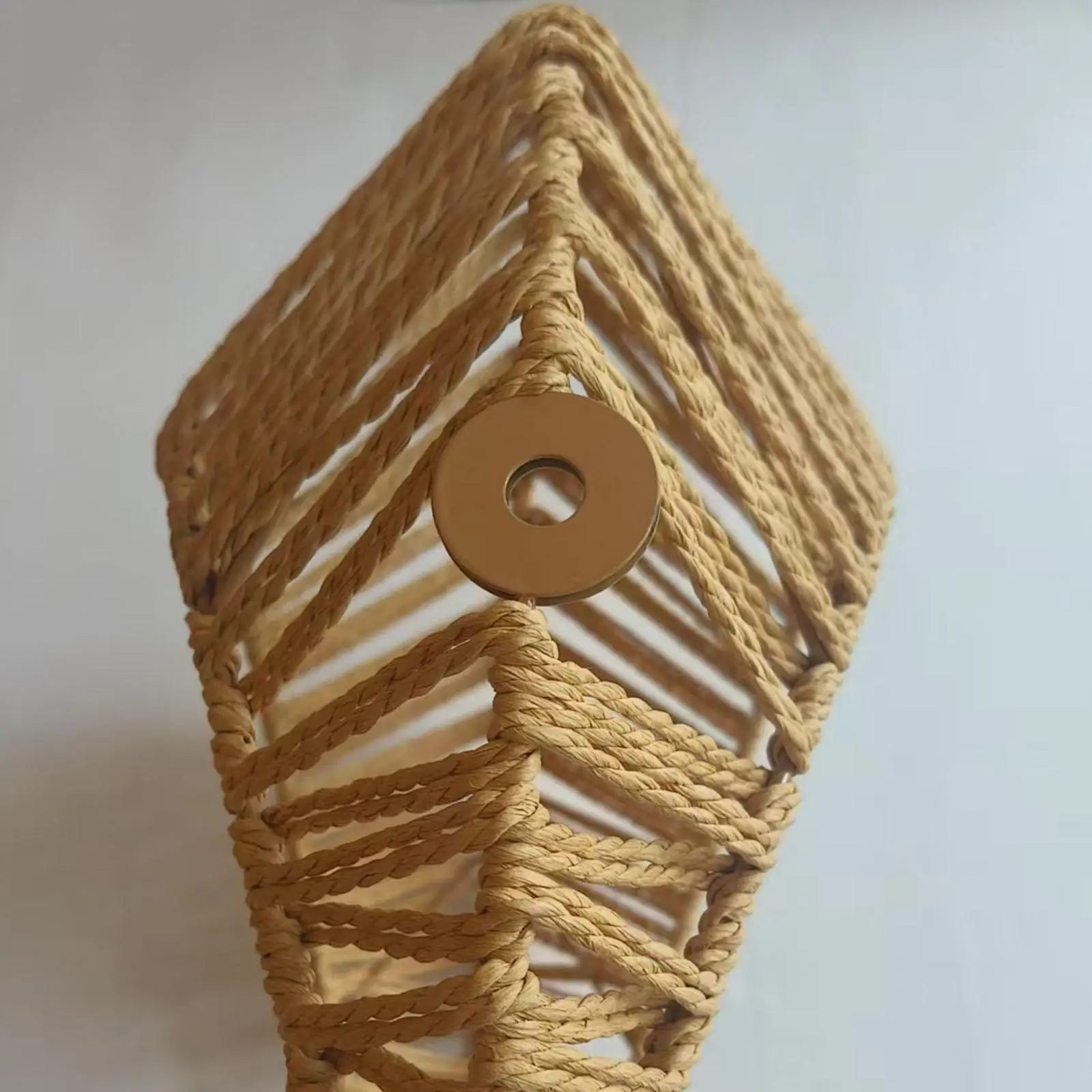 Moon Shaped Pendant Lamp Shade Paper Rope Woven Decoration Sturdy Lightweight Replace Light Shade for Living Room Cafe
Moon Shaped Pendant Lamp Shade Paper Rope Woven Decoration Sturdy Lightweight Replace Light Shade for Living Room Cafe