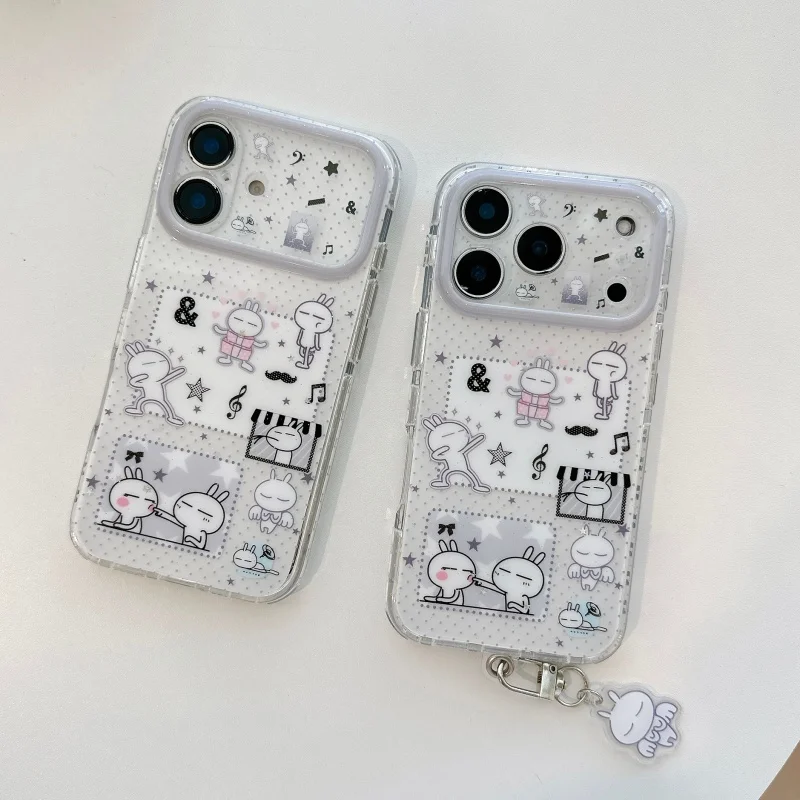 Funny Cute Cartoon Rabbit Polka Dot Phone Case For iPhone 17 Pro 16 15 Pro Max Cover with Pendant Fashion Shockproof Protective
Funny Cute Cartoon Rabbit Polka Dot Phone Case For iPhone 17 Pro 16 15 Pro Max Cover with Pendant Fashion Shockproof Protective