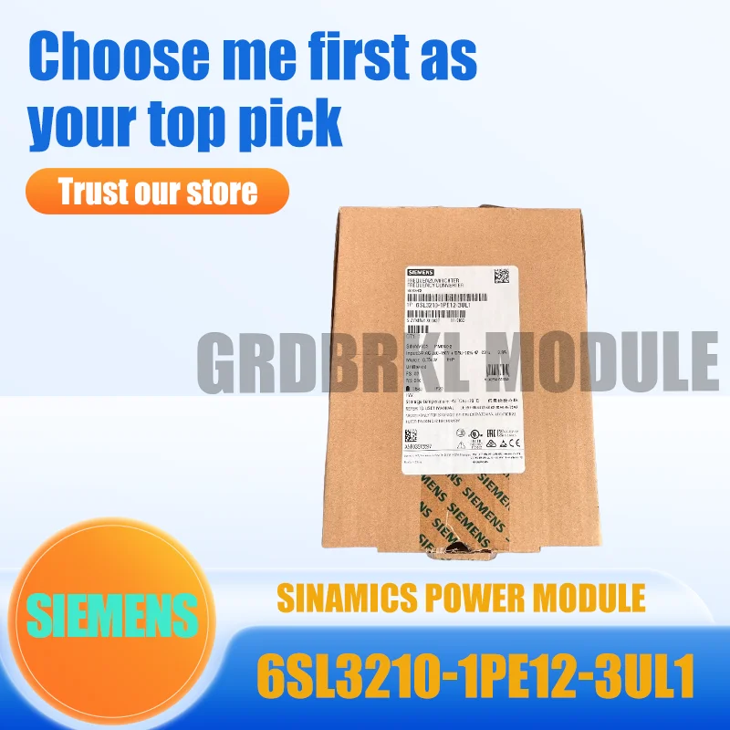 New Original SIEMENS 6SL3210-1PE12-3UL1 6SL3 210-1PE12-3UL1 SINAMICS G120 power module PM240-2 0.75KW
New Original SIEMENS 6SL3210-1PE12-3UL1 6SL3 210-1PE12-3UL1 SINAMICS G120 power module PM240-2 0.75KW