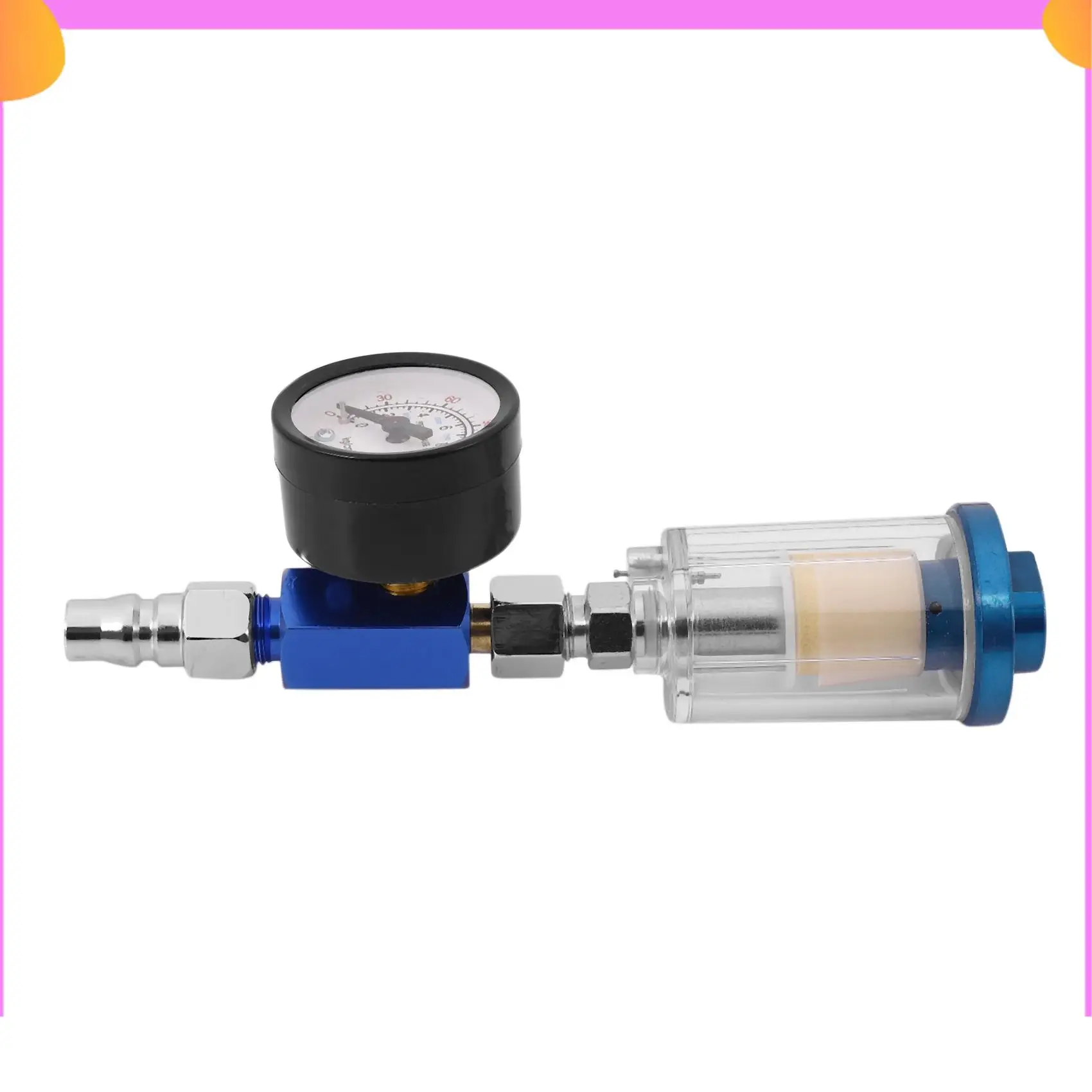 A23P 1/4 Scratch Air Pressure Regulator Gauge Spray Tool & In-Line Water Trap Filter Oil-Water Separator Pneumatic Tool
A23P 1/4 Scratch Air Pressure Regulator Gauge Spray Tool & In-Line Water Trap Filter Oil-Water Separator Pneumatic Tool