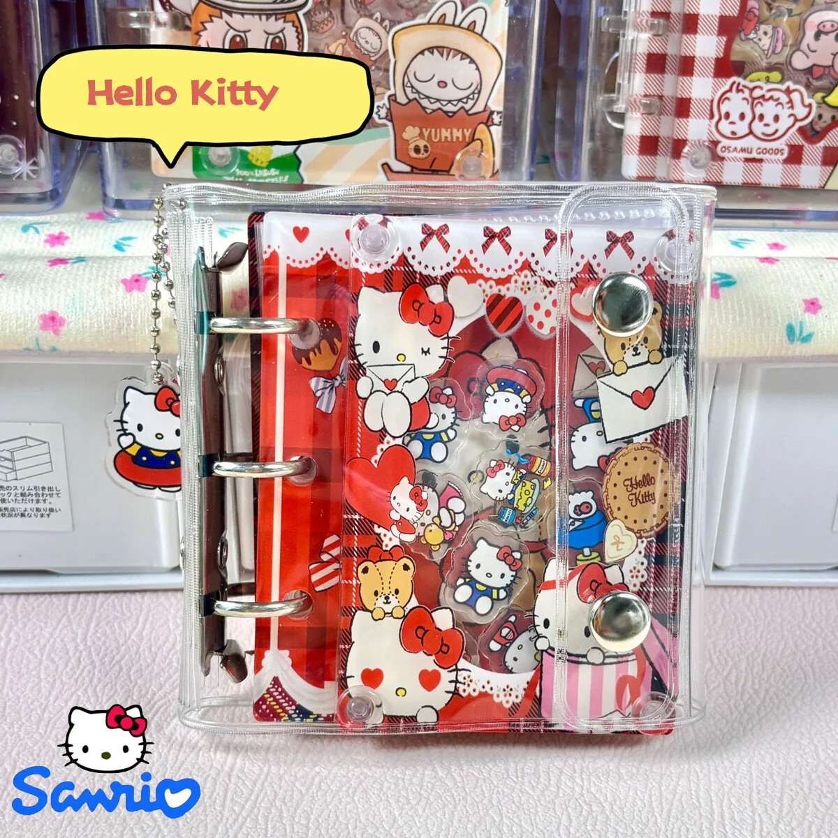 Sanrio Hello Kitty Acrylic Shake Loose Leaf Notebook Kawaii Diy Cartoon Handbook Student Stationery Anime Peripheral Gift
Sanrio Hello Kitty Acrylic Shake Loose Leaf Notebook Kawaii Diy Cartoon Handbook Student Stationery Anime Peripheral Gift