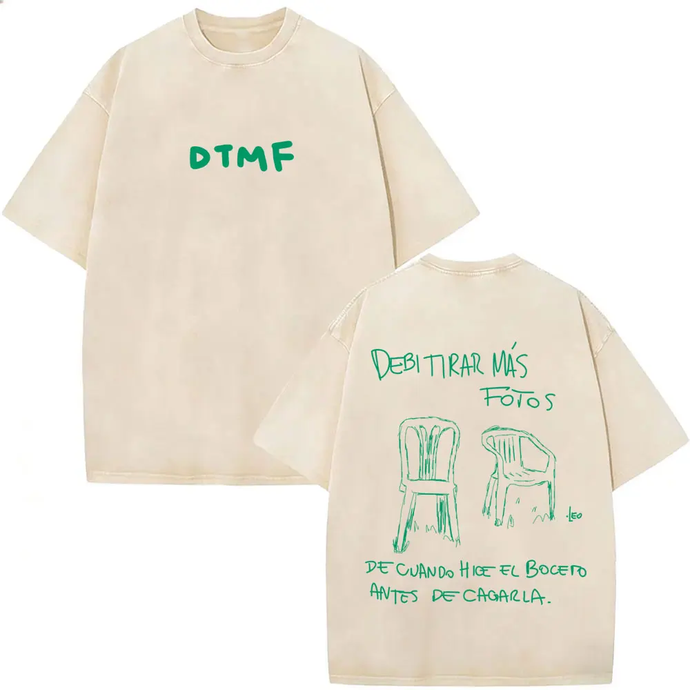 Washed Vintage Rapper Bad Bunny T-shirt Debi Tirar Mas Fotos DTMF 2026 T Shirts Fans Gift Men Women Hip Hop Oversized T-shirts
Washed Vintage Rapper Bad Bunny T-shirt Debi Tirar Mas Fotos DTMF 2026 T Shirts Fans Gift Men Women Hip Hop Oversized T-shirts