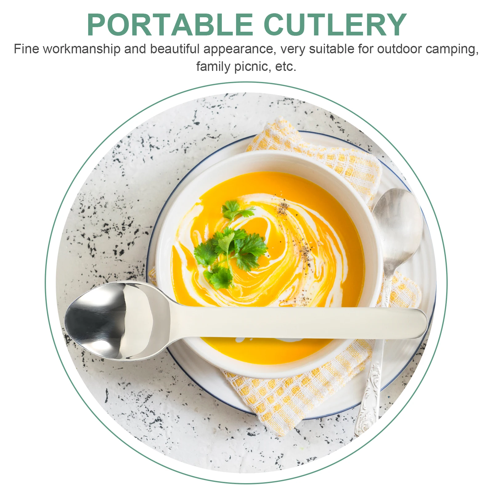 1 Set Stainless Steel Outdoor Tableware Kit Portable Cutlery Set For Camping Picnic Hiking Lightweight Flatware With Storage Box 
1 Set Stainless Steel Outdoor Tableware Kit Portable Cutlery Set For Camping Picnic Hiking Lightweight Flatware With Storage Box