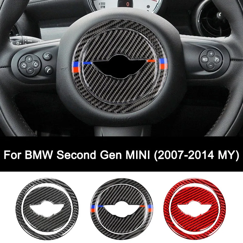 For BMW Second Gen MINI JCW (2007-2014 MY) R55 R56 R57 R58 R59 R60 R61, Carbon Fiber Steering Wheel LOGO Panel Interior Sticker
For BMW Second Gen MINI JCW (2007-2014 MY) R55 R56 R57 R58 R59 R60 R61, Carbon Fiber Steering Wheel LOGO Panel Interior Sticker