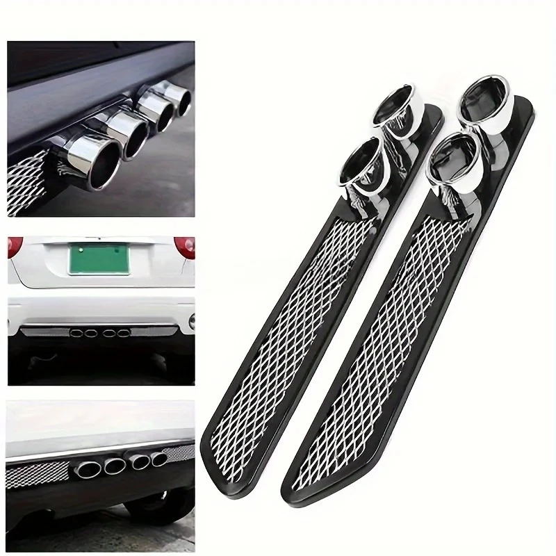2PCS Car Plastic Dual Exhaust Pipe Stickers Car Styling Accessory Exhaust Muffler Tip Pipe Auto Truck Vehicle Exterior Decor
2PCS Car Plastic Dual Exhaust Pipe Stickers Car Styling Accessory Exhaust Muffler Tip Pipe Auto Truck Vehicle Exterior Decor
