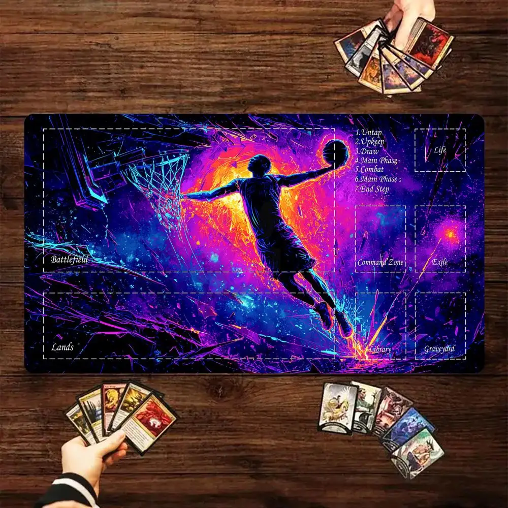 Крутой неоновый игровой коврик для карточных игр Magic Card Battle Mat MTG с противоскользящим основанием 35X60CM, коврик для настольных игр и TCG.
Крутой неоновый игровой коврик для карточных игр Magic Card Battle Mat MTG с противоскользящим основанием 35X60CM, коврик для настольных игр и TCG.