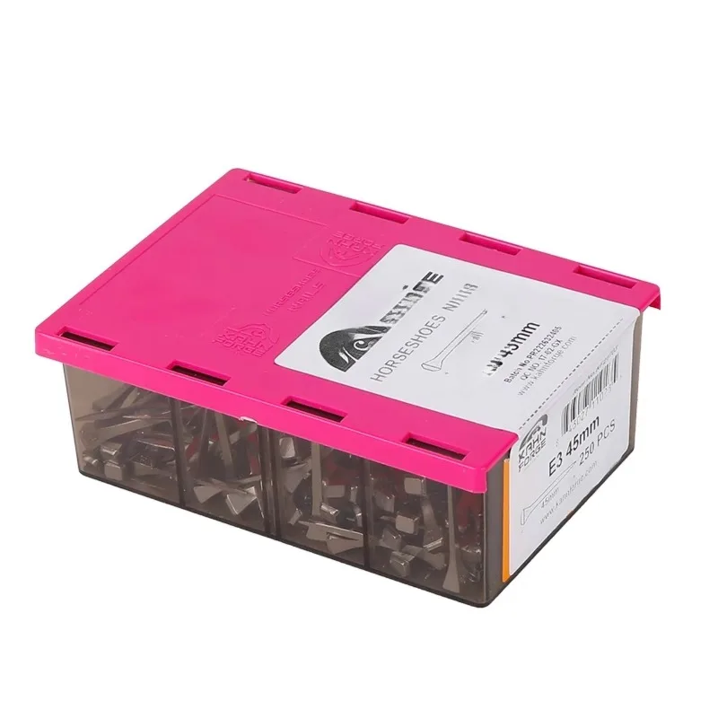 Horseshoe studs E3 45mm 250 pieces, hoof trimming DingTalk hoof Lodge harness 8702004 
Horseshoe studs E3 45mm 250 pieces, hoof trimming DingTalk hoof Lodge harness 8702004