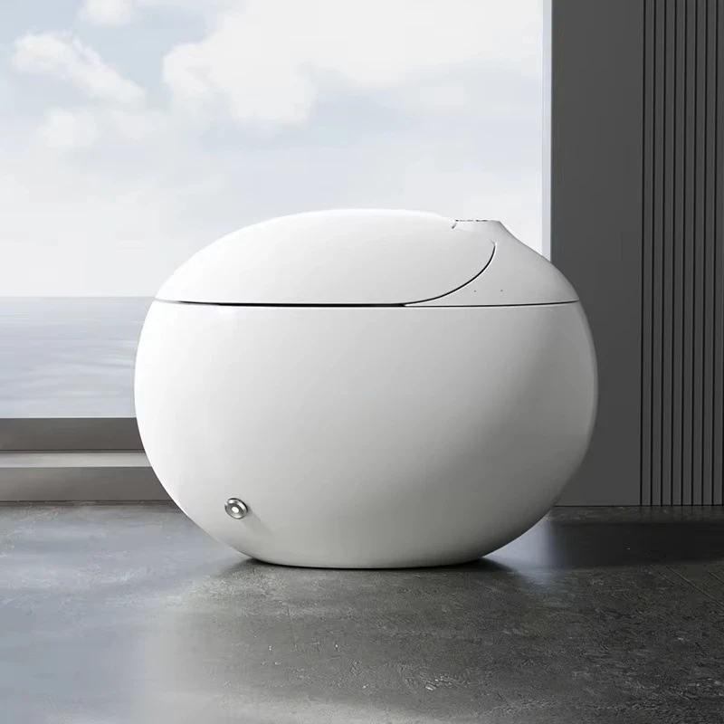 New design egg-shaped round integrated tankless automatic sensor flushing electric bidet intelligent automatic smart toilet
New design egg-shaped round integrated tankless automatic sensor flushing electric bidet intelligent automatic smart toilet