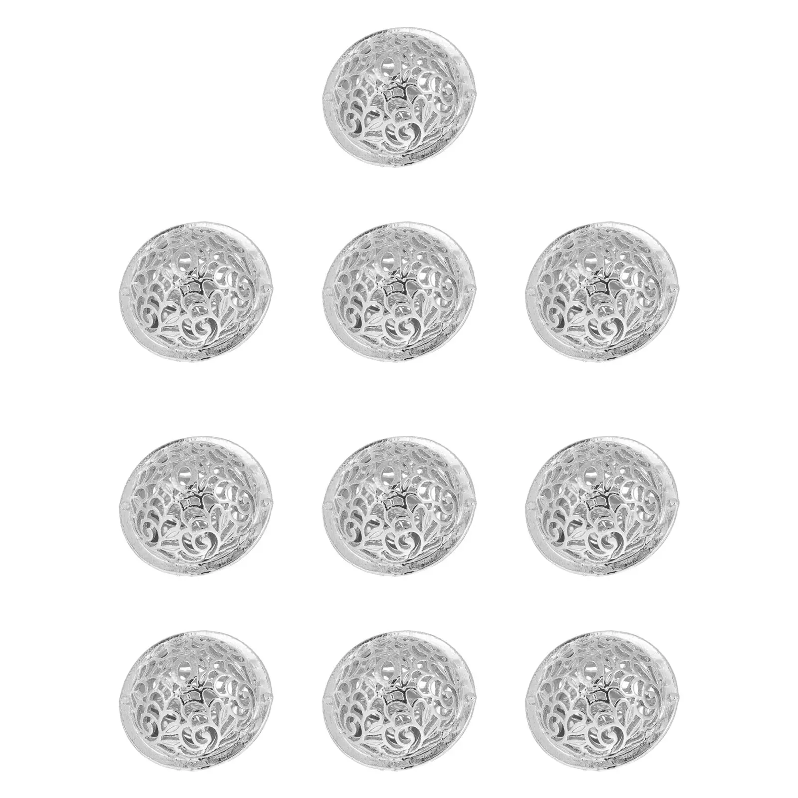 10 Pcs Electroplated Hollow Bells White K 2 1CM Diameter Flower Design Keychains Pendant Accessories Christmas
10 Pcs Electroplated Hollow Bells White K 2 1CM Diameter Flower Design Keychains Pendant Accessories Christmas