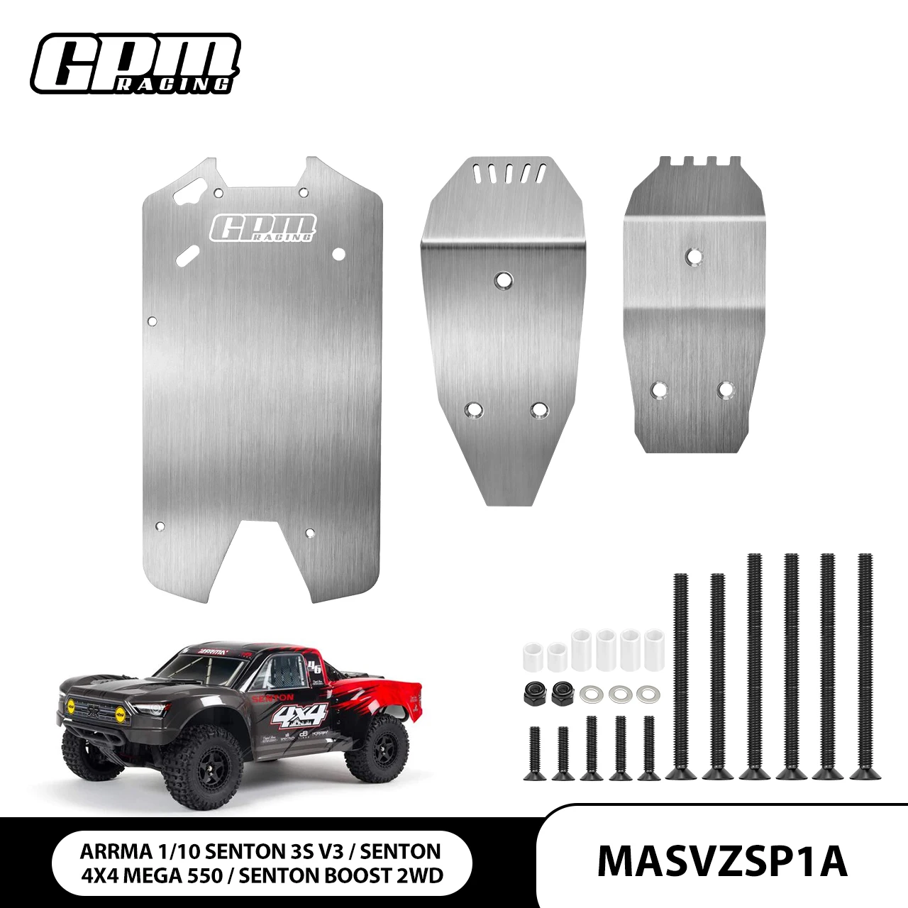 GPM Stainless Steel Main Chassis & Bumper For ARRMA 1/10 Senton V3 3S, 1/8 Typhon V3
GPM Stainless Steel Main Chassis & Bumper For ARRMA 1/10 Senton V3 3S, 1/8 Typhon V3
