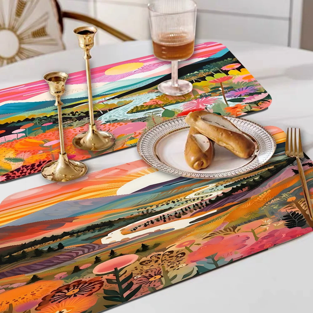 Flowers Mountain Lake Colorful Nature Landscape Travel Kitchen Countertop Draining Mat Vintage Absorbent Mat Desktop Drying Mat
Flowers Mountain Lake Colorful Nature Landscape Travel Kitchen Countertop Draining Mat Vintage Absorbent Mat Desktop Drying Mat