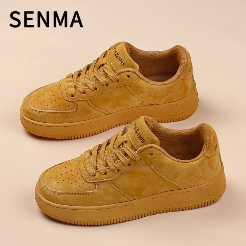 SENMA Men's Shoes Autumn Couple Versatile Casual Thick Soled Leather Board Shoes Sports White /Brown Trendy Women Shoes Sneakers
SENMA Men's Shoes Autumn Couple Versatile Casual Thick Soled Leather Board Shoes Sports White /Brown Trendy Women Shoes Sneakers