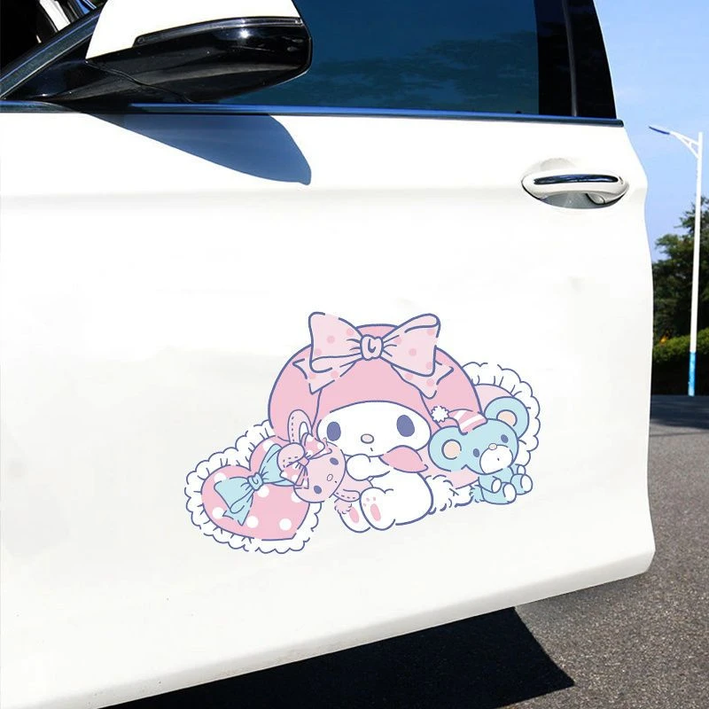 Sanrio Melody Car Cartoon Stickers To Cover Scratches Body Modification Kawaii Bow Car Shell Decorative Stickers
Sanrio Melody Car Cartoon Stickers To Cover Scratches Body Modification Kawaii Bow Car Shell Decorative Stickers