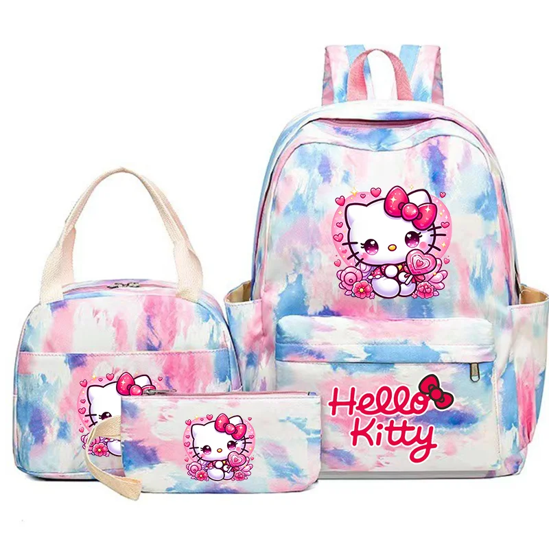 3Pcs Hello Kitty Colorful Backpack Set With Tote and Pouch Large Capacity Lightweight Breathable Outdoor Knapsack School Bags
3Pcs Hello Kitty Colorful Backpack Set With Tote and Pouch Large Capacity Lightweight Breathable Outdoor Knapsack School Bags