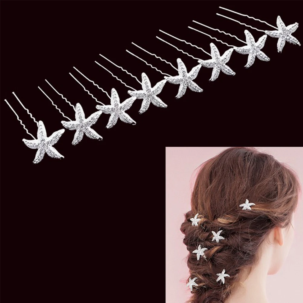 18pcs U Shaped Hairpins Bridal Rhinestone Elegant Wedding Accessories Sea Star Shape Jewelry Decoration For Women Girls
18pcs U Shaped Hairpins Bridal Rhinestone Elegant Wedding Accessories Sea Star Shape Jewelry Decoration For Women Girls