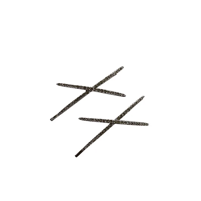 Delicate hairpin female cross one-word clip rhinestone side clip headdress temperament bangs clip
Delicate hairpin female cross one-word clip rhinestone side clip headdress temperament bangs clip