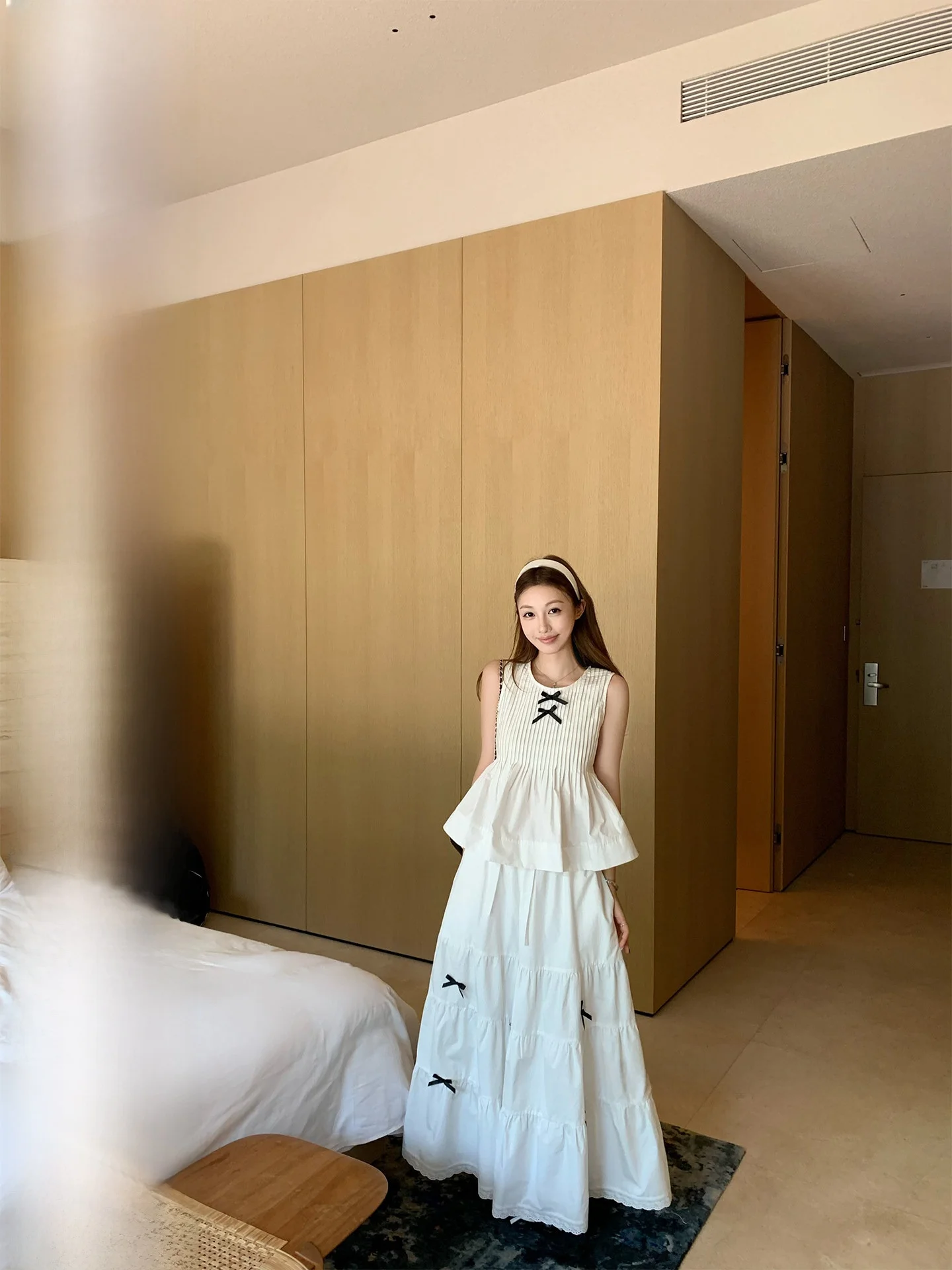 Pure Cotton Pleated Skirt Set with Knot for Women Heavy Industry Sle f Skirt And Top Summer Faion Ensemble
Pure Cotton Pleated Skirt Set with Knot for Women Heavy Industry Sle f Skirt And Top Summer Faion Ensemble