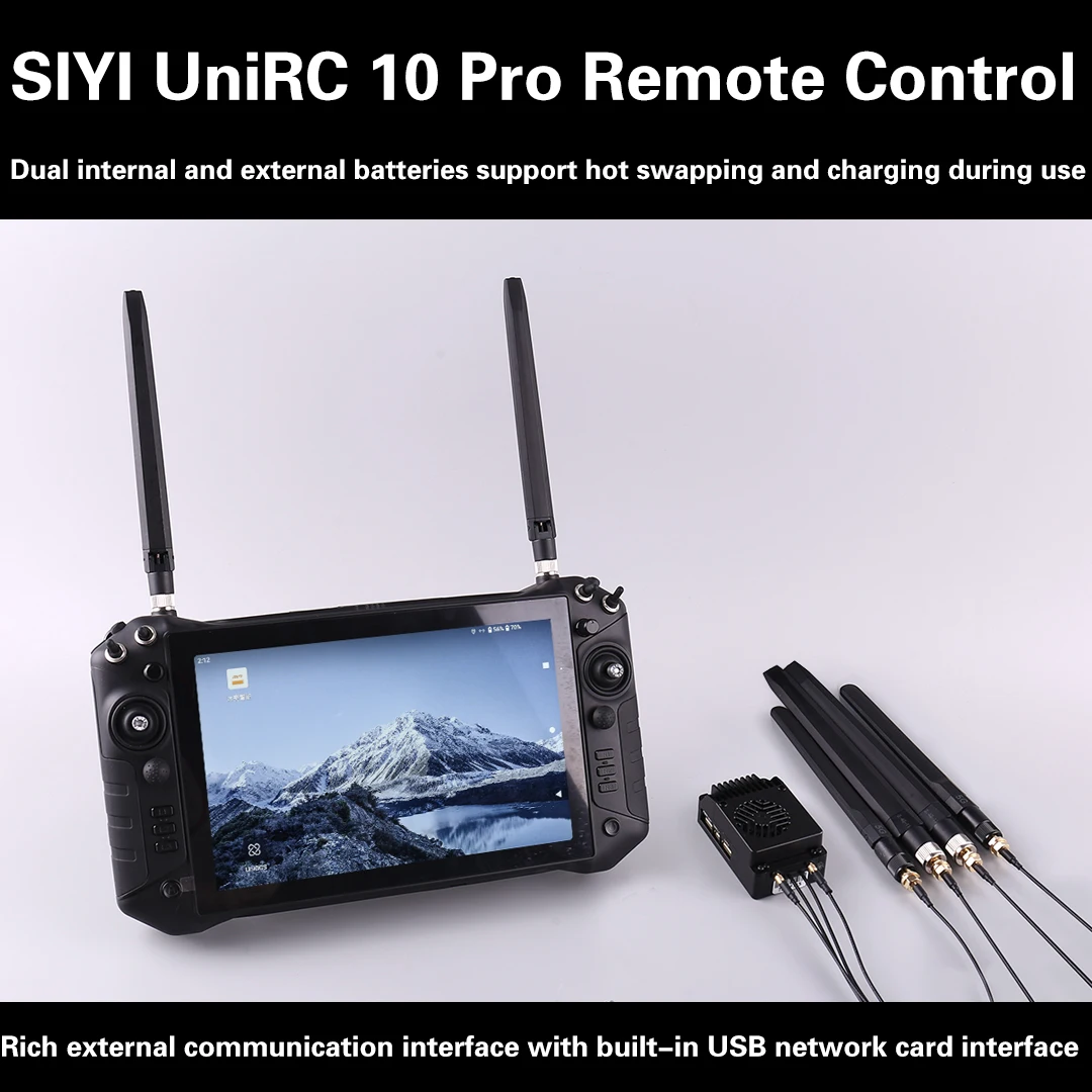 Пульт дистанционного управления SIYI UniRC10 Pro для радиоуправляемой модели самолета с крупным экраном, заземляющей станцией, джойстиком с эффектом Холла, телемемой 45 км
Пульт дистанционного управления SIYI UniRC10 Pro для радиоуправляемой модели самолета с крупным экраном, заземляющей станцией, джойстиком с эффектом Холла, телемемой 45 км