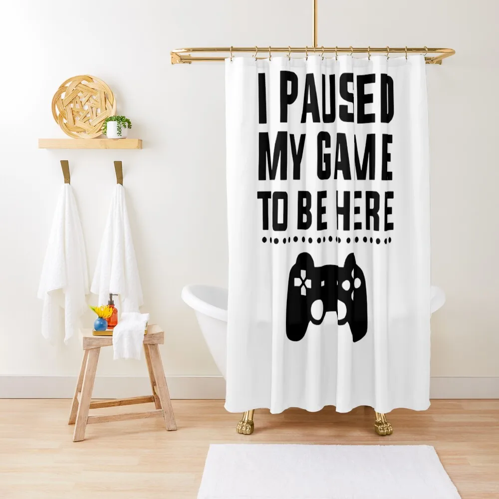I PAUSED MY GAME TO BE HERE Black Shower Curtain Shower For Bathrooms Set For Bathroom Curtain
I PAUSED MY GAME TO BE HERE Black Shower Curtain Shower For Bathrooms Set For Bathroom Curtain