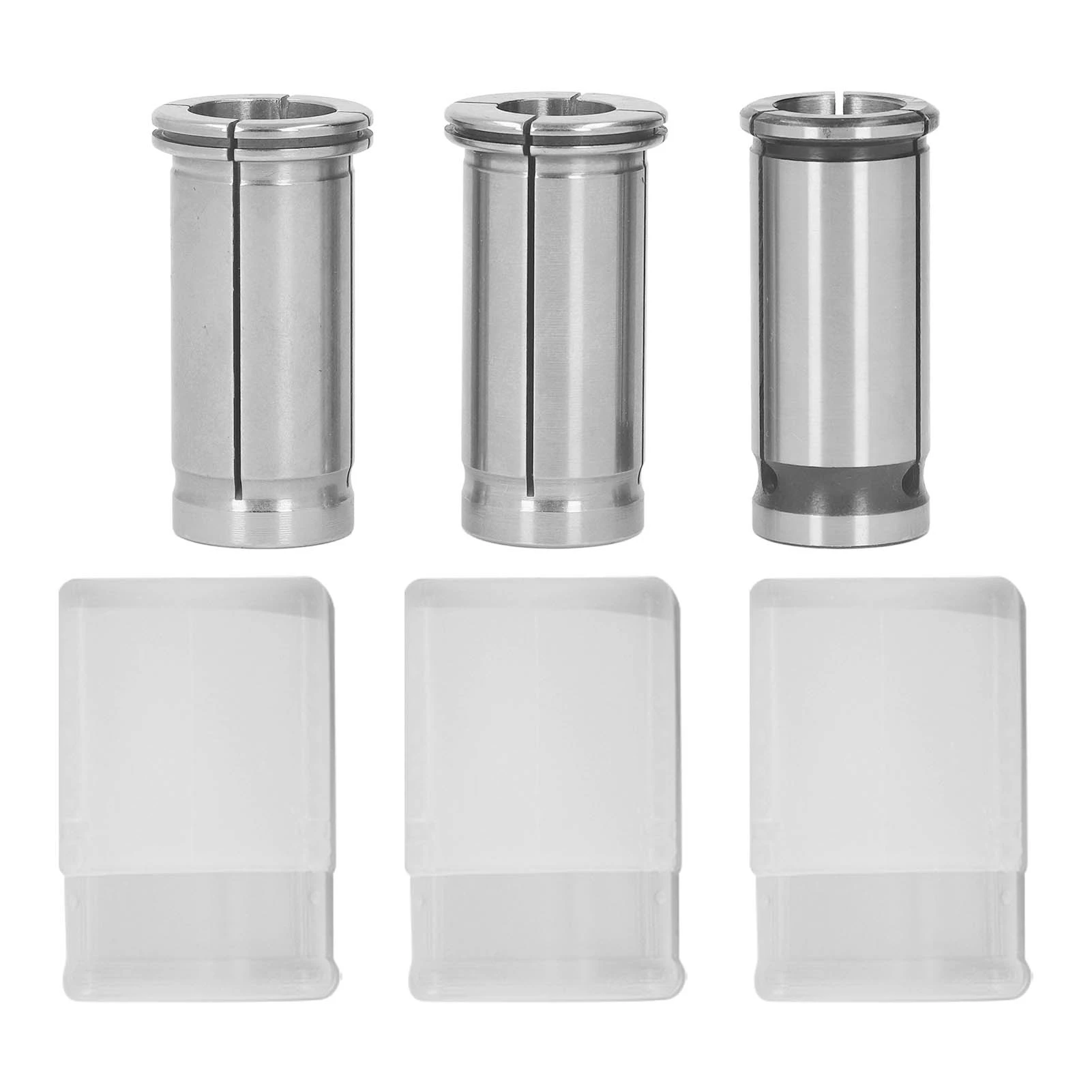 3Pcs C25 Collet High Carbon Steel 16mm 18mm 20mm Straight Shank Collet for Drilling Engraving
3Pcs C25 Collet High Carbon Steel 16mm 18mm 20mm Straight Shank Collet for Drilling Engraving