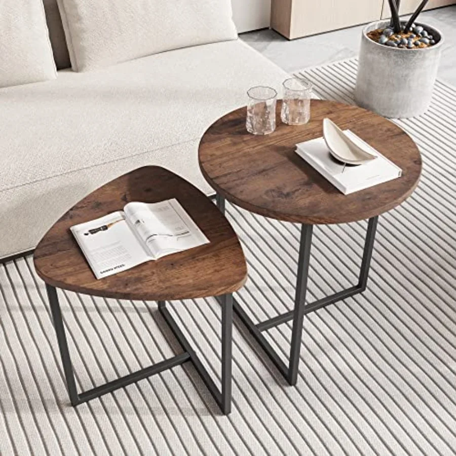 Round Coffee Table Set of 2 End Tables for Living Room Small Coffee Table Living Room Table Metal Frame and Wood Sturdy and Eas
Round Coffee Table Set of 2 End Tables for Living Room Small Coffee Table Living Room Table Metal Frame and Wood Sturdy and Eas