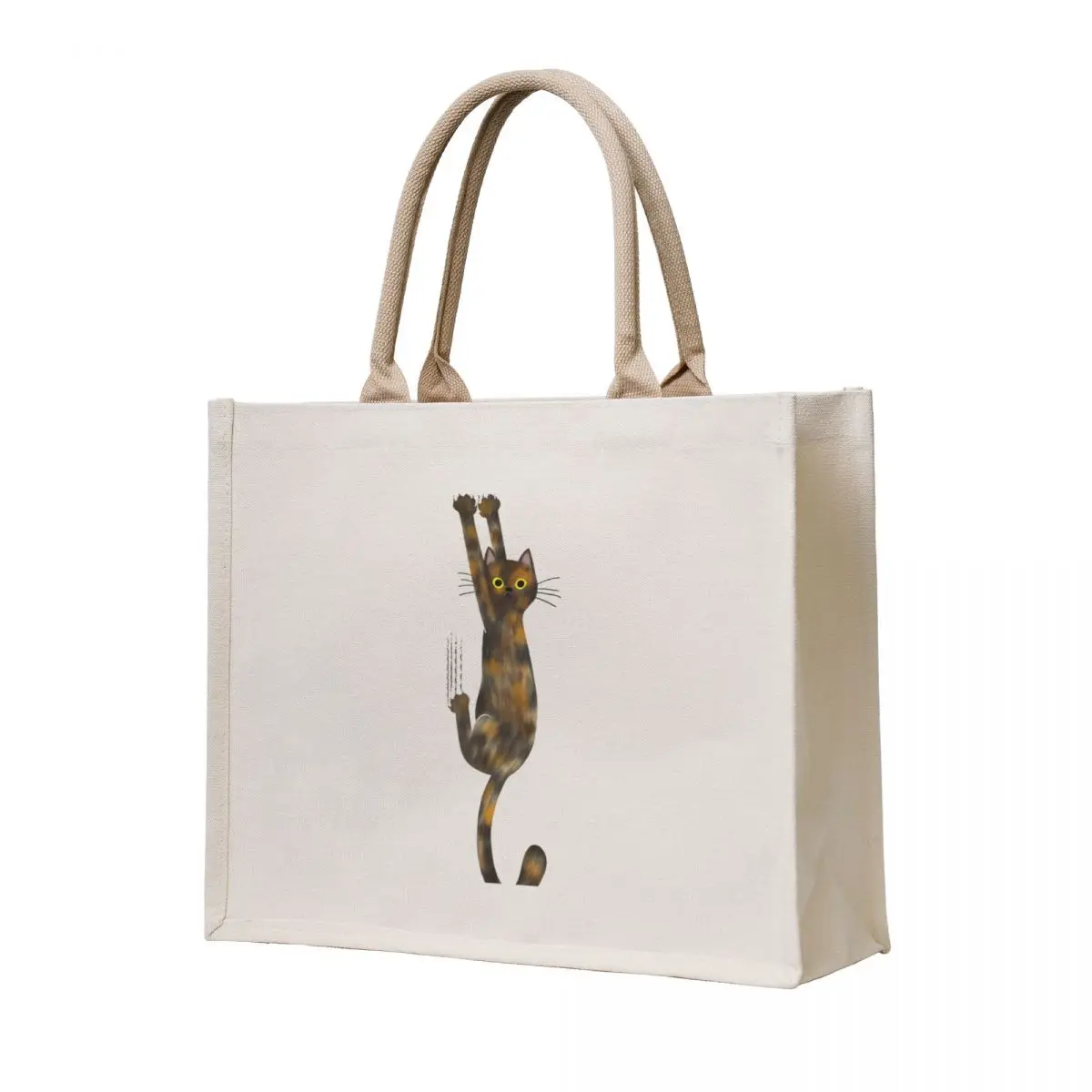 Tortoise Shell Cat Hanging On Tortie Cat with Yellow Eyes Tote Bag canvas tote bag sac pour femme Big bag Reusable bags
Tortoise Shell Cat Hanging On Tortie Cat with Yellow Eyes Tote Bag canvas tote bag sac pour femme Big bag Reusable bags