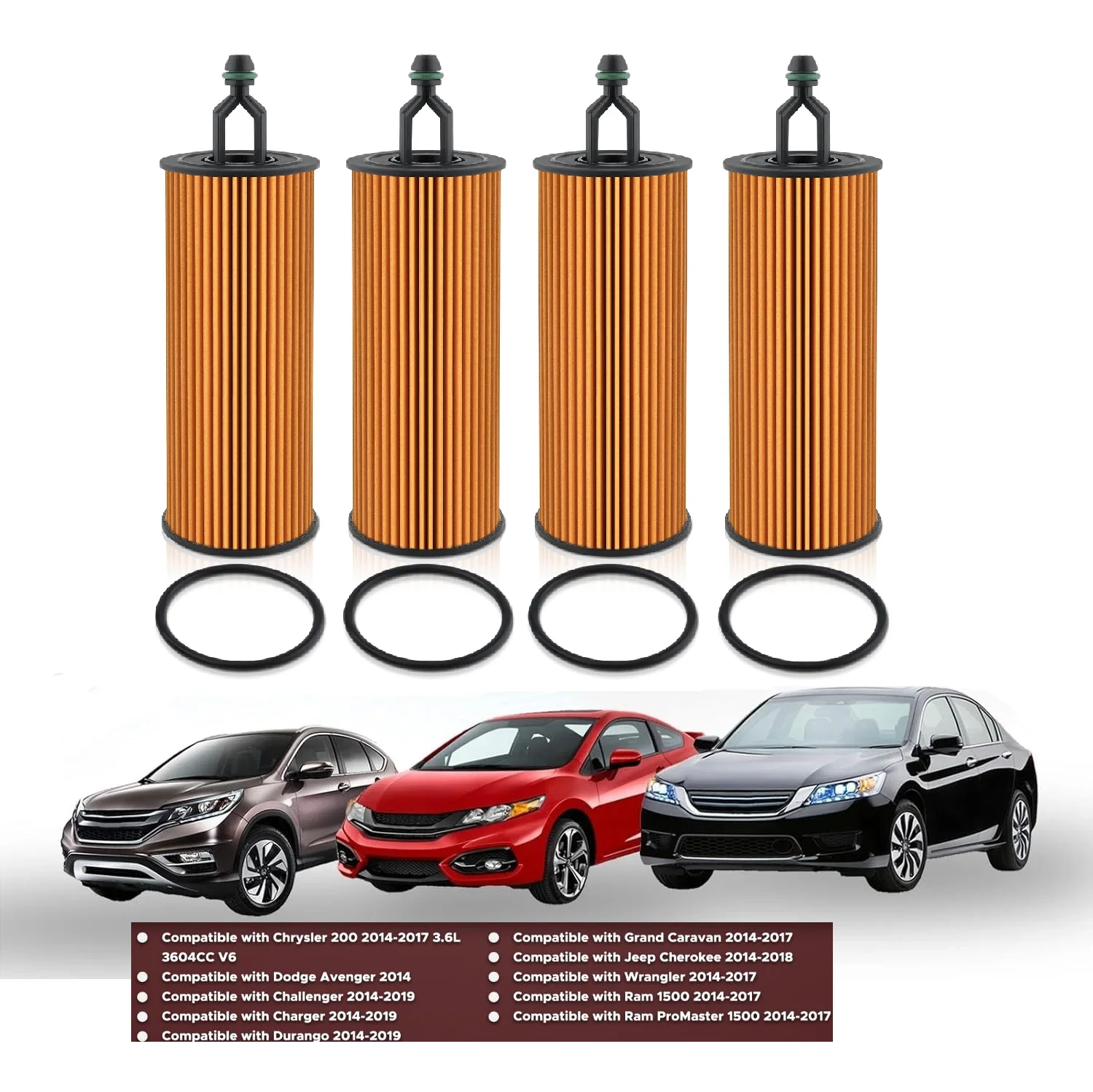 4 Sets 68191349AA Oil Filter For Chrysler For Dodge For Jeep 3.2L 3.6L 14-16 68191349AB 68191349AC
4 Sets 68191349AA Oil Filter For Chrysler For Dodge For Jeep 3.2L 3.6L 14-16 68191349AB 68191349AC