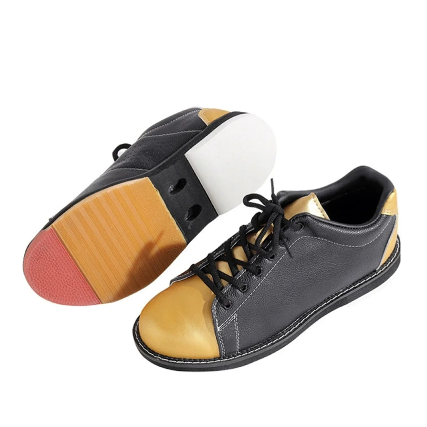 Unisex Pro Bowling Shoes with Genuine Leather Upper, Microfiber Sliding & Breathable Sole - Bowling Alley Training Sneakers
Unisex Pro Bowling Shoes with Genuine Leather Upper, Microfiber Sliding & Breathable Sole - Bowling Alley Training Sneakers