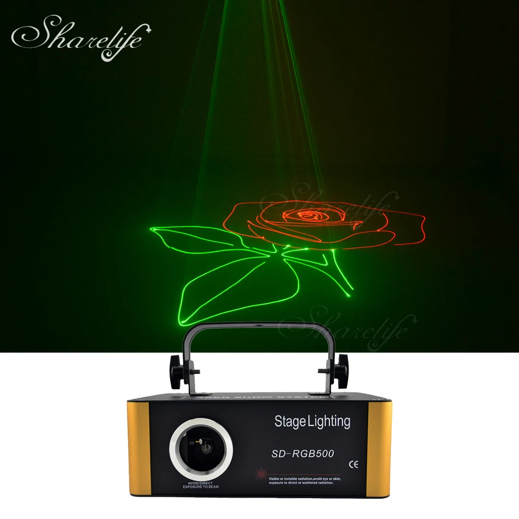 Sharelife Mini 500mw RGB Animation SD Card Laser Lights Projector DMX Stage Lighting for DJ Gig Party Home Wedding Show SD-500
Sharelife Mini 500mw RGB Animation SD Card Laser Lights Projector DMX Stage Lighting for DJ Gig Party Home Wedding Show SD-500