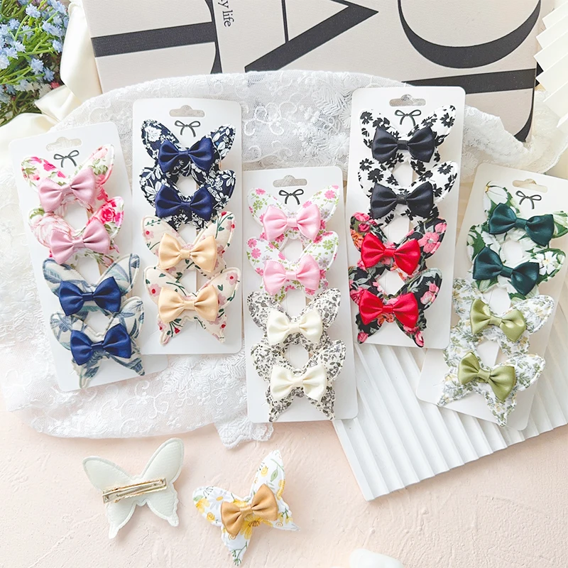 4Pcs/Set New Style Butterfly Hair Clips for Baby Girls Handmade mini Bows Barrettes Headwear Kids Hair Accessories
4Pcs/Set New Style Butterfly Hair Clips for Baby Girls Handmade mini Bows Barrettes Headwear Kids Hair Accessories