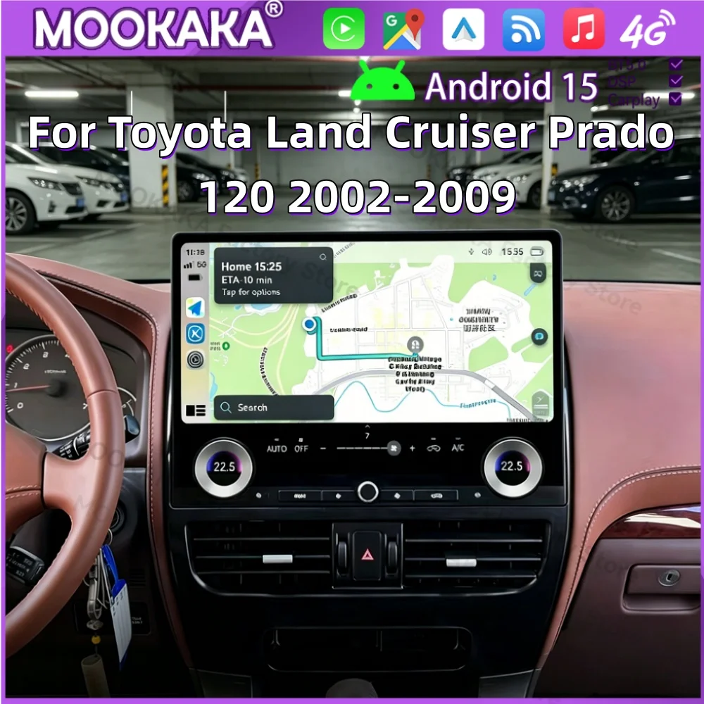 For Toyota Land Cruiser Prado 120 2002~2009 Qualcomm 8 core Car Radio Android Auto Navigation Multimedia Video Player Stereo IPS
For Toyota Land Cruiser Prado 120 2002~2009 Qualcomm 8 core Car Radio Android Auto Navigation Multimedia Video Player Stereo IPS