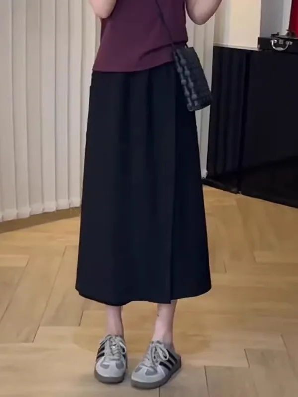 Korean Design Sensation High Waist Loose Fit Bla Skirt Pants Women plus Size Summer Thin Large Fat MM Casual Pants
Korean Design Sensation High Waist Loose Fit Bla Skirt Pants Women plus Size Summer Thin Large Fat MM Casual Pants