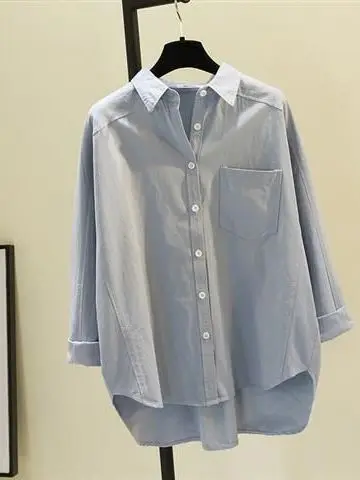 Slim Fit Long Sleeve Shirt Spring Summer Lightweight Loose Casual Open Cardigan Top for plus Size Women Korean Style Commute
Slim Fit Long Sleeve Shirt Spring Summer Lightweight Loose Casual Open Cardigan Top for plus Size Women Korean Style Commute