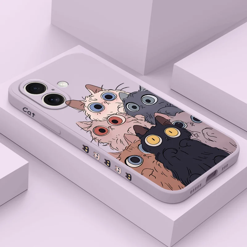 Big Eyed Cat Phone Case For iPhone 16 16e 15 14 13 12 11 X XR XS Plus Pro Max Mini Silicone Cover
Big Eyed Cat Phone Case For iPhone 16 16e 15 14 13 12 11 X XR XS Plus Pro Max Mini Silicone Cover