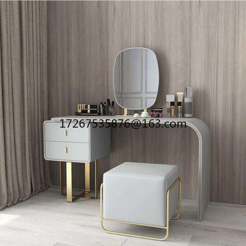 Light luxury rock slab dresser simple bedroom small dressing table creative high-end dressing table
Light luxury rock slab dresser simple bedroom small dressing table creative high-end dressing table
