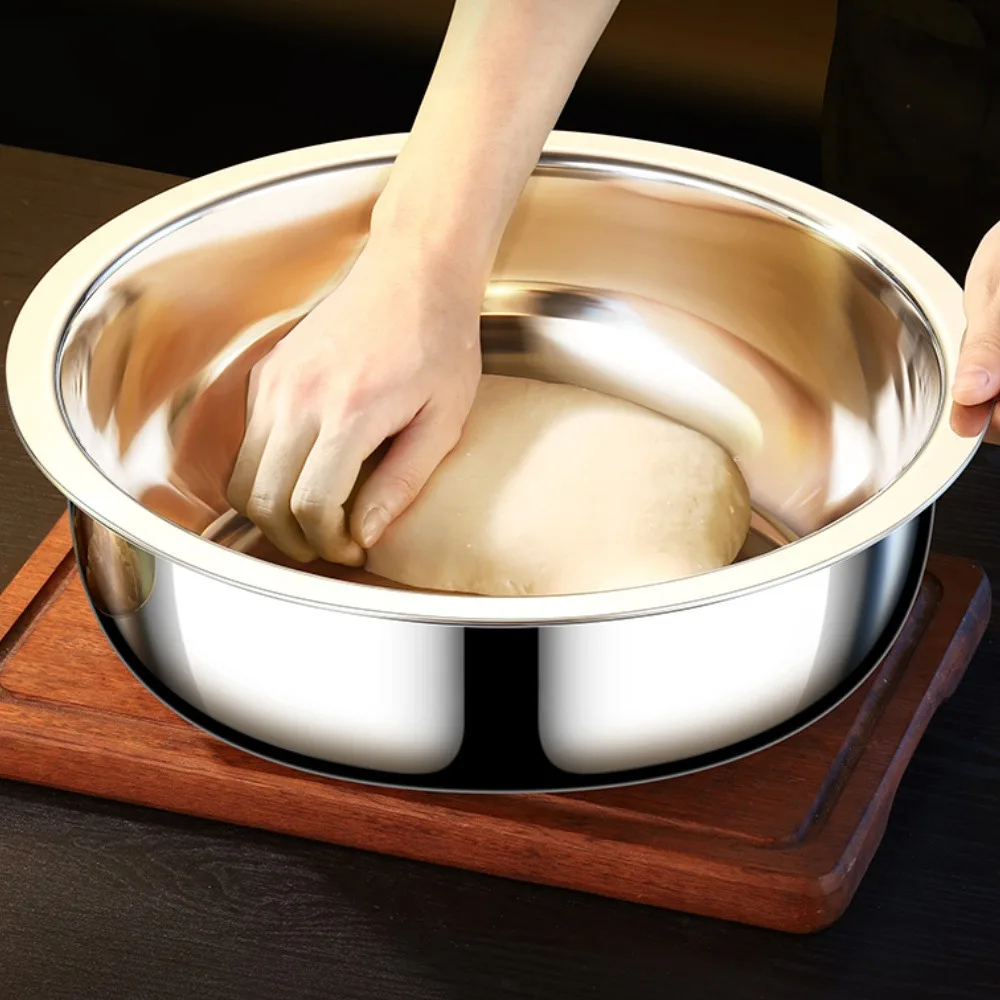 Oversized 36cm Metal Cooking Nesting Salad Bowls Large Capacity Washing Bowl Stainless Steel Mixing Bowl Set for Cooking
Oversized 36cm Metal Cooking Nesting Salad Bowls Large Capacity Washing Bowl Stainless Steel Mixing Bowl Set for Cooking