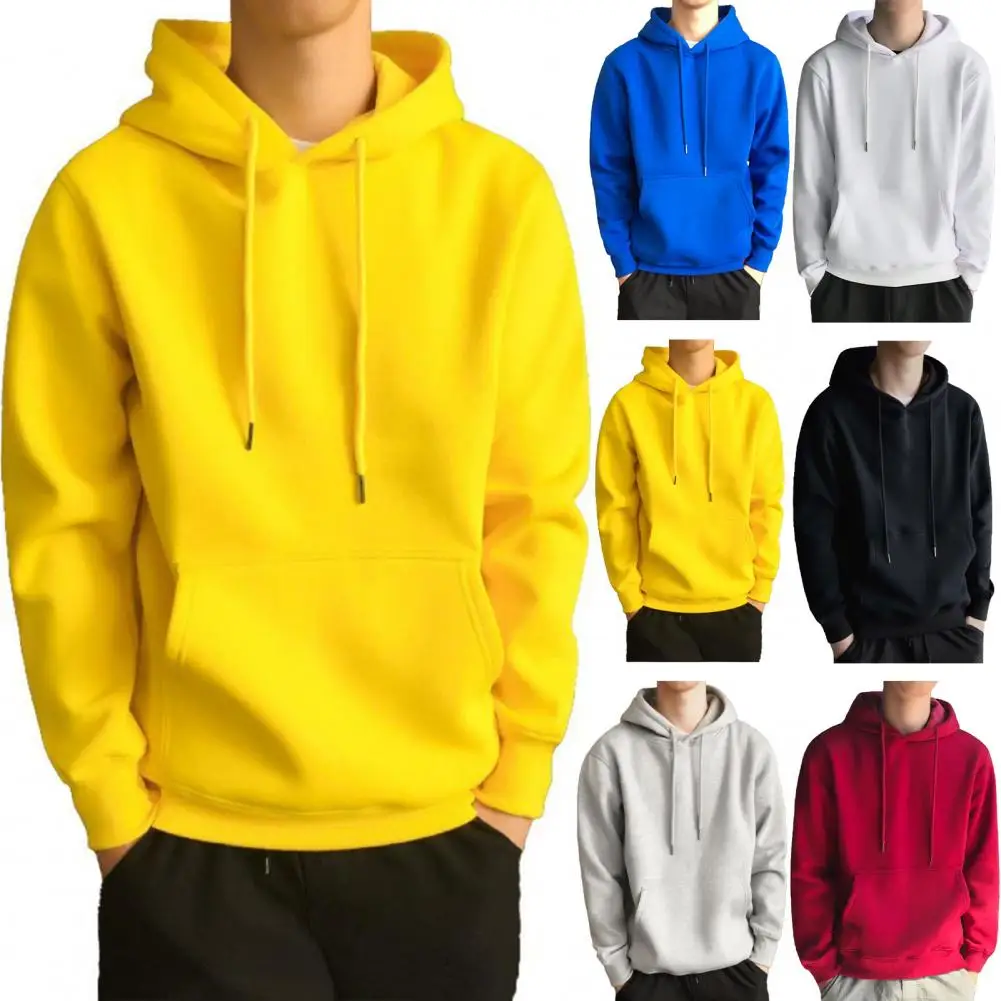 Men Hooded Sweatshirt Front Pocket Drawstring Autumn Solid Color Fleece Lining Hooded Sweatshirt Male Pullover Hoodies sudaderas
Men Hooded Sweatshirt Front Pocket Drawstring Autumn Solid Color Fleece Lining Hooded Sweatshirt Male Pullover Hoodies sudaderas