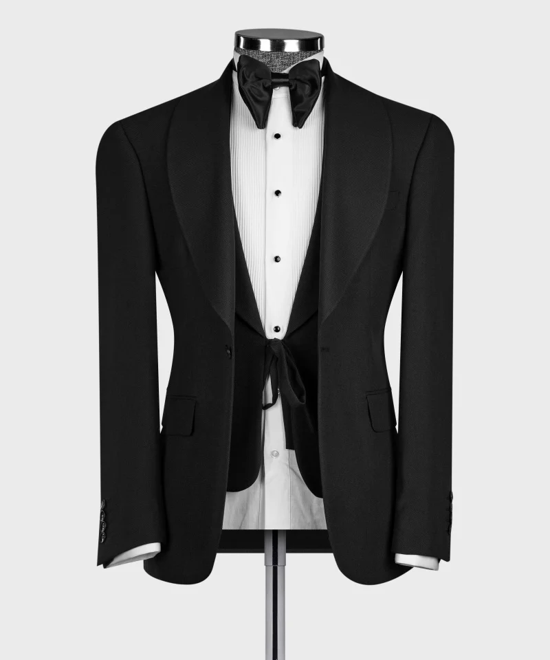 Luxury 15% Wool Fabric Shawl Lapel Single Breasted Elegant Man Suit 3 Pieces Blazer Vest Pants Formal Business Full Men's Suits
Luxury 15% Wool Fabric Shawl Lapel Single Breasted Elegant Man Suit 3 Pieces Blazer Vest Pants Formal Business Full Men's Suits