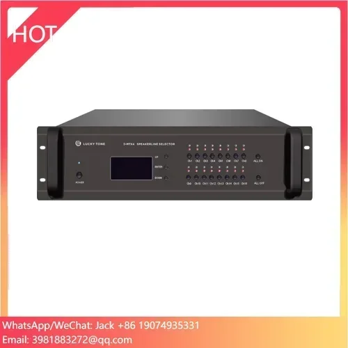High Quality Public Address Zone Paging 4 X 4 Audio Matrix for 16 Loudspeakers Management
High Quality Public Address Zone Paging 4 X 4 Audio Matrix for 16 Loudspeakers Management