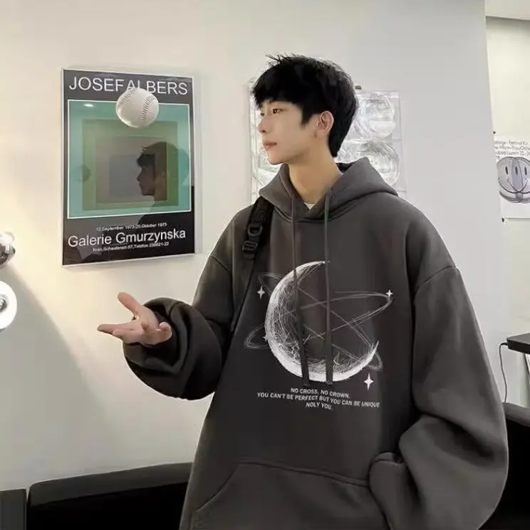 Y2K Casual Couple Pullover Sweater Japan Harajuku Anime Oversized Wide-sleeved Sweatershirt Men Fashion Print Hooded Sweatshirts
Y2K Casual Couple Pullover Sweater Japan Harajuku Anime Oversized Wide-sleeved Sweatershirt Men Fashion Print Hooded Sweatshirts