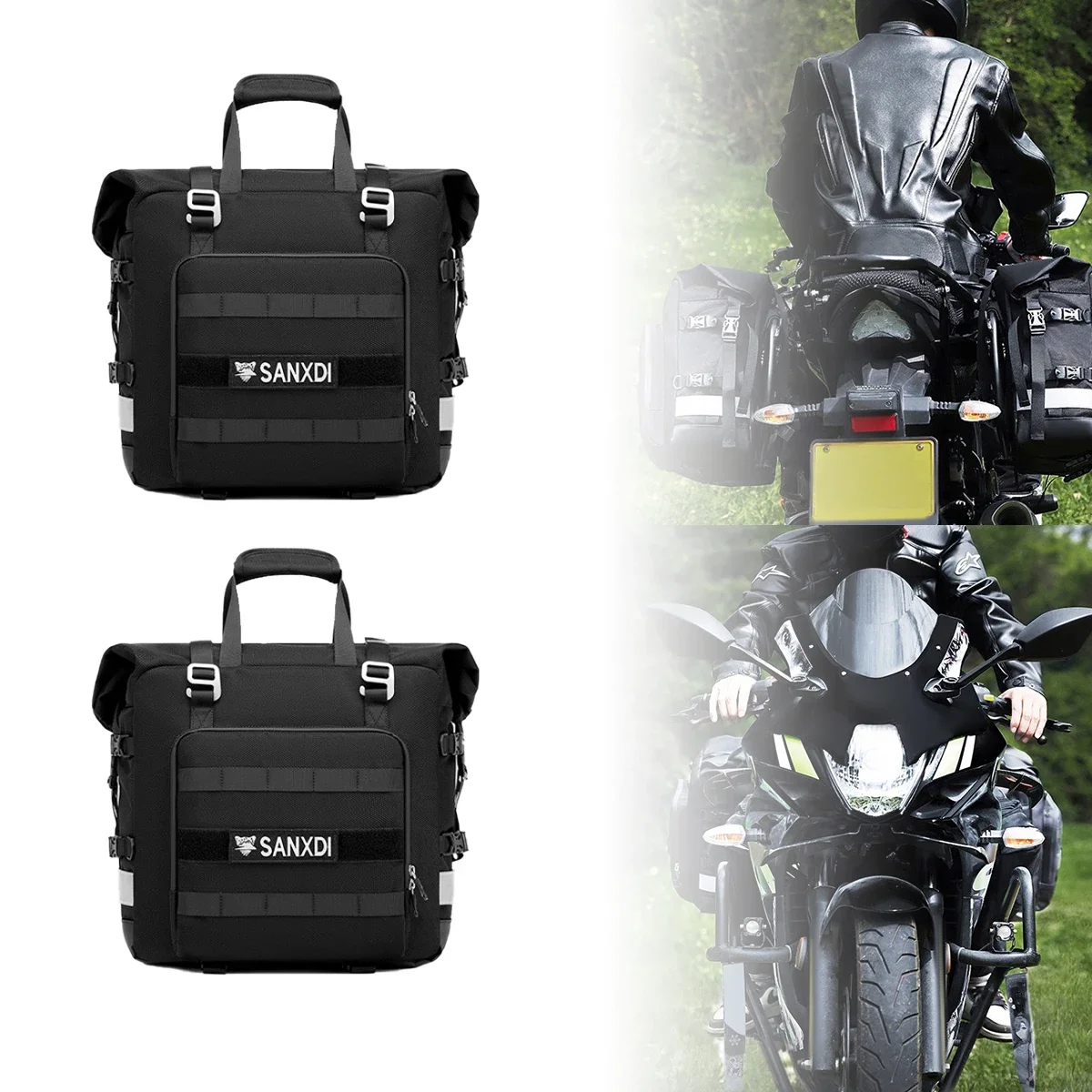 Motorcycle Accessories Frame Crash Bars Bag SaddleBag 20L Universal Side Rear Seat Bag Pack Travel Motorbike Luggage Storage
Motorcycle Accessories Frame Crash Bars Bag SaddleBag 20L Universal Side Rear Seat Bag Pack Travel Motorbike Luggage Storage