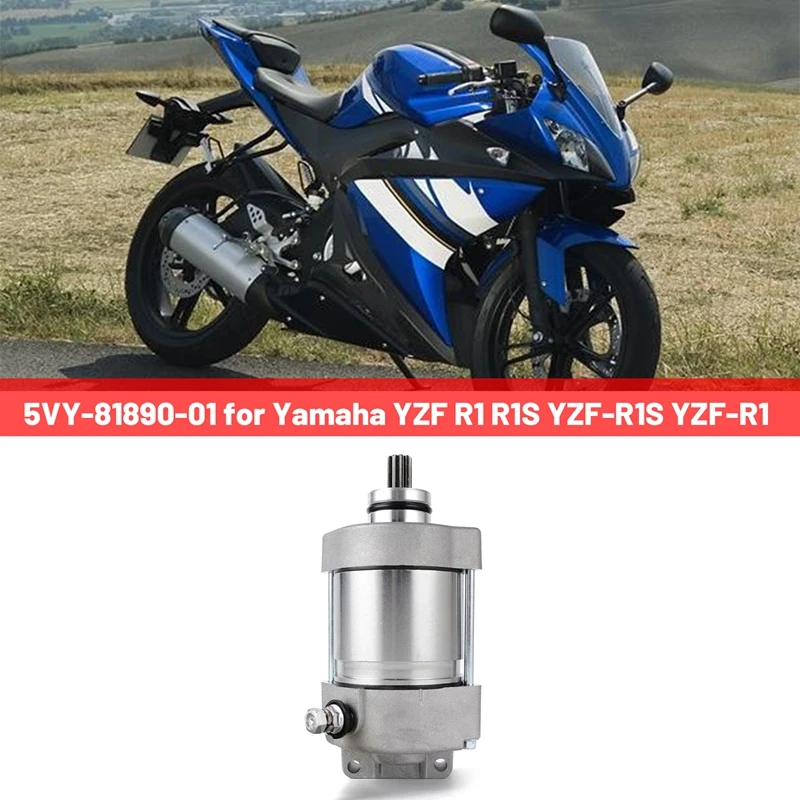 5VY-81890-01 Starter Motor Motorcycle Starter Motor Metal Starter Motor For Yamaha YZF R1 R1S YZF-R1S YZF-R1
5VY-81890-01 Starter Motor Motorcycle Starter Motor Metal Starter Motor For Yamaha YZF R1 R1S YZF-R1S YZF-R1