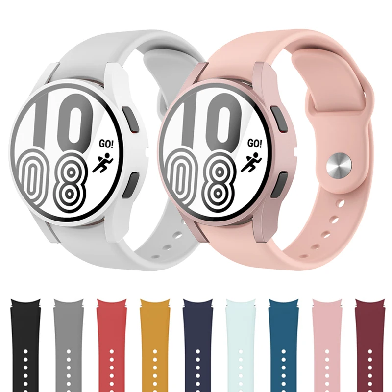 No Gaps case+band For Samsung Galaxy Watch 4 44mm 40mm smartwatch Silicone watchband 20mm Bracelet Correa Watch4 44 40 mm Strap
No Gaps case+band For Samsung Galaxy Watch 4 44mm 40mm smartwatch Silicone watchband 20mm Bracelet Correa Watch4 44 40 mm Strap