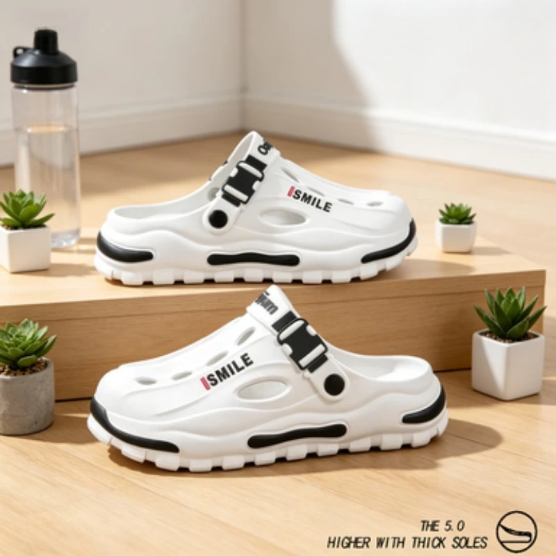 Summer Men's Beach Clogs Outdoor Sandals Comfortable Slippers EVA Slides For Men Casual Garden Shoes Male Women Beach Slippers
Summer Men's Beach Clogs Outdoor Sandals Comfortable Slippers EVA Slides For Men Casual Garden Shoes Male Women Beach Slippers